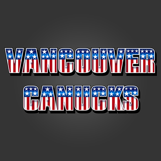 Vancouver Canucks American Captain Logo vinyl decal